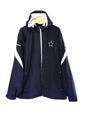 REEBOK-NFL ON-FIELD MENS FLEECE LINE ZIP-UP CLOSURE JACKET SIZE X-LARGE
